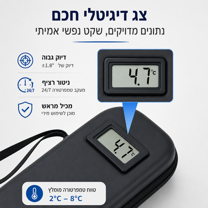 MediGo Pro -  נרתיק קירור חכם לתרופות ולמזרקים